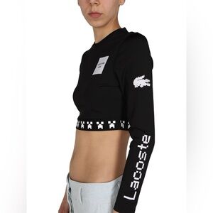 LACOSTE x MINECRAFT Long Sleeve Crop Top Character Print Size 36‎
